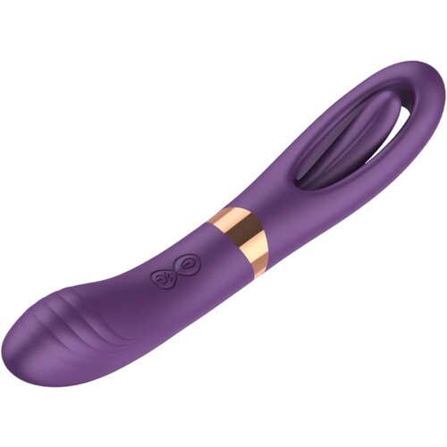 Funny Me Dual - punjivi, 2u1 vibrator za jezik (ljubičasti) Cijene
