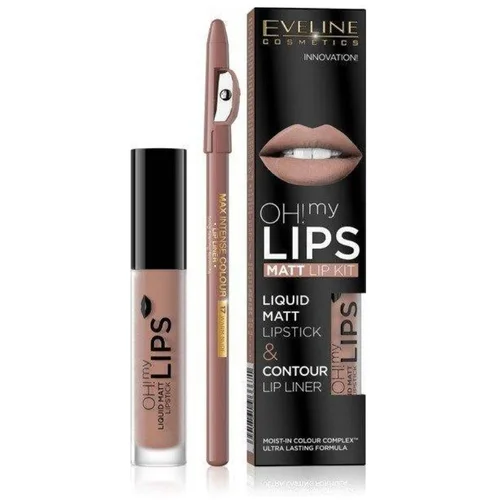 Eveline Oh My Lips Matt Lip Kit Liner Nº1, (21650444)