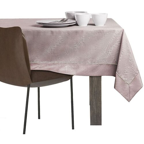 AmeliaHome Stolnjak Gaia s man&amp;scaron;etom i obrubom 110x240 cm, puderasto roza Slike