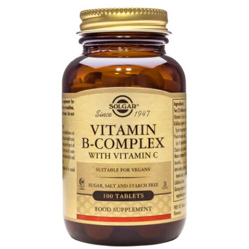 Solgar kompleks vitamina b sa vitamnom c 100 tableta Slike