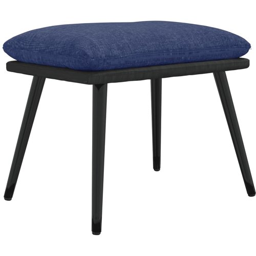 vidaXL Stolček za noge moder 45x29,5x35 cm blago in umetno usnje, (20772430) Cene
