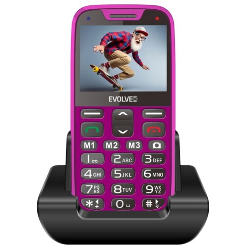 Evolveo Easyphone XR telefon na tipke za starejše - roza Cene