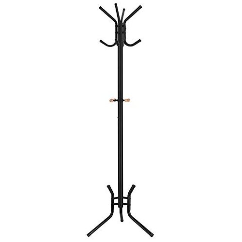 Songmics Elegantno kovinsko stojalo z 12 kavlji 176 cm črno RCR17B, (21389233) Cene