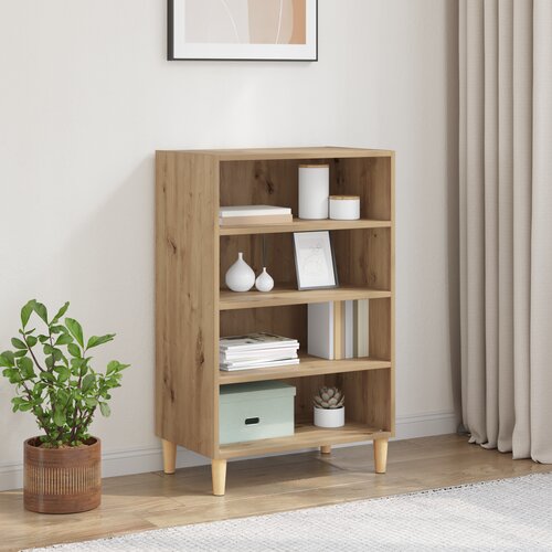 vidaXL Strani šal artisan hrast 57 x 35 x 90 cm Konstruiran les Cene