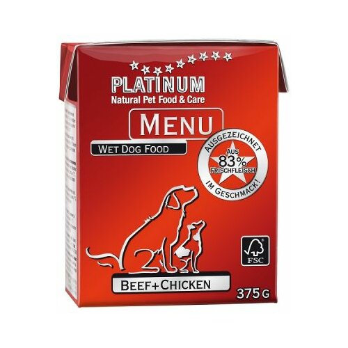 Platinum menu govedina i piletina 90g Slike