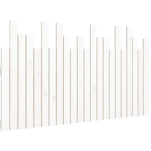 Maison Chic Stensko posteljno vzglavje - Vzglavna omarica belo 140x3x80 cm trdna borovina, (22078377) Cene