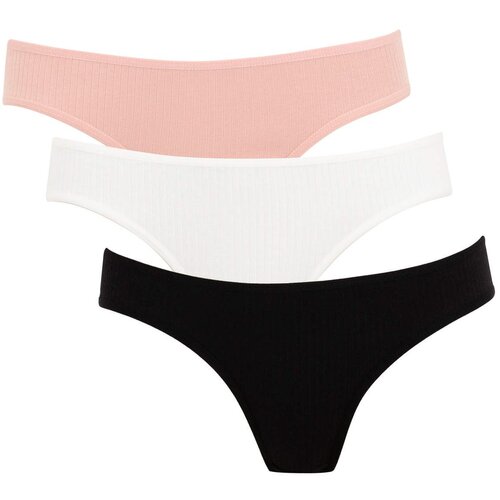 Defacto 3 piece Ribana Brazilian Panties Set Slike