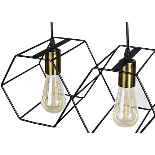 Toolight lampa viseća APP1133-5CP black gold Slike