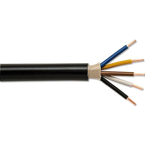 x Zemeljski kabel (NYY-J 5 x 2,5, 50 m, črn) Cene