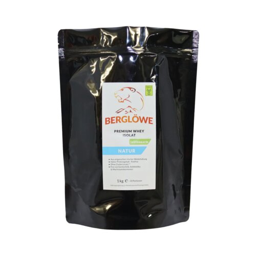 Bergl&amp;ouml;we Premium Whey Isolat Natur - 1 kg Slike