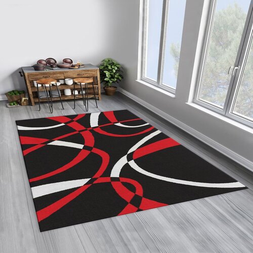 Conceptum Hypnose tepih Woopamuk195, 100x150 cm, crveno-crni Cene