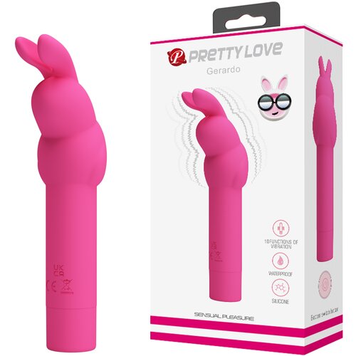 Pretty Love Gerardo Rabbit Clitoral Vibrator Pink Slike
