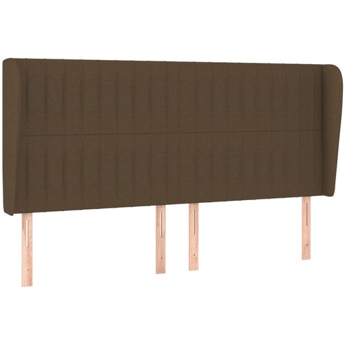 Maison Chic Vzglavna omarica - Nočna omarica - Posteljna omarica z u&amp;scaron;esi temno rjavo 203x23x118/128 cm blago, (21708394) Slike