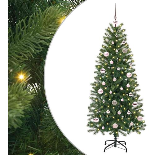 VidaXL Umjetno božićno drvce s stalakom Zelena 150 cm PE i PVC Slike