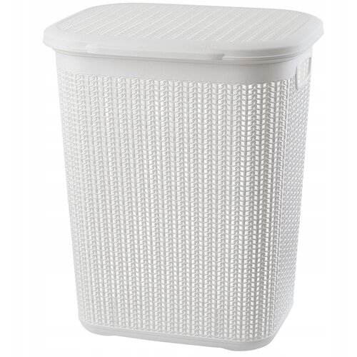 KADAX ko&scaron; za perilo za umazano perilo 50 l velika plastična posoda s pokrovom bela, (5000351763) Cene
