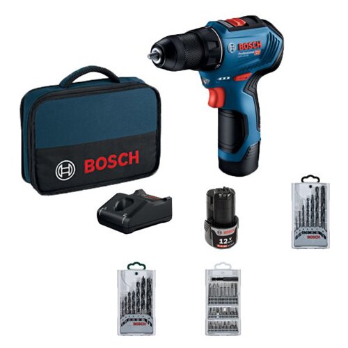 Bosch GSR 12V-30+39-delni set pribora 2x2,0Ah (06019G9001) Cene