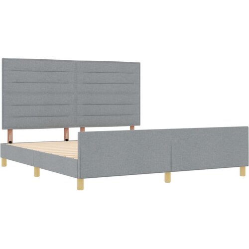  Krevetna Konstrukcija Svjetlosiva 180x200 cm Tkanina Slike