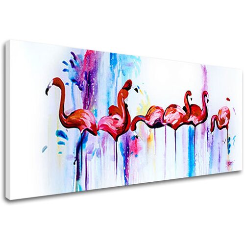  Autorska reprodukcija na platnu flamingo  (autorske) Cene