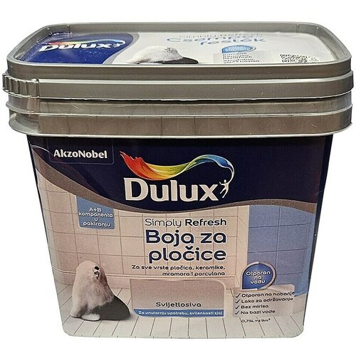 DULUX Temeljna boja za pločice Simply refresh (750 ml, Svijetlo siva) Cijene