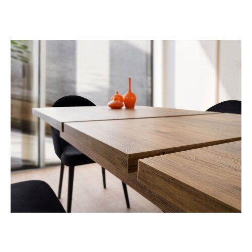 Hanah home Falcon - 2961 Brown Extendable Dining Table Slike