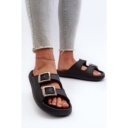 Zaxy Women's rubber slippers JJ285058 Black Cene