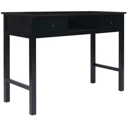  Pisalna miza črna 108x45x76 cm trles pavlovnije