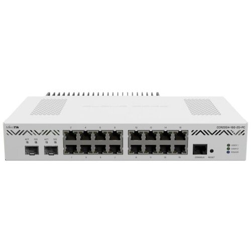 MikroTik (CCR2004-16G-2S+PC) cloud core router with routeros L6 license Slike