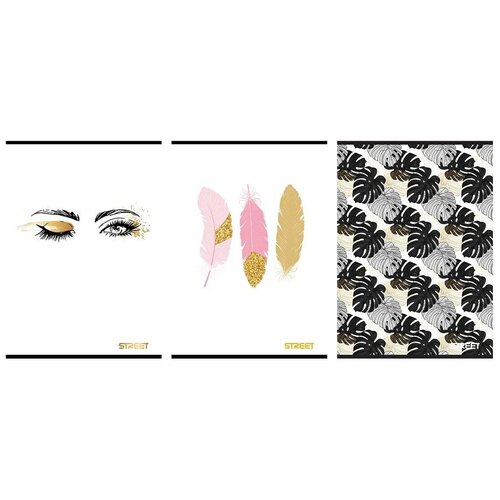  Sveska meka A5/54 karo black&amp;amp;gold Slike