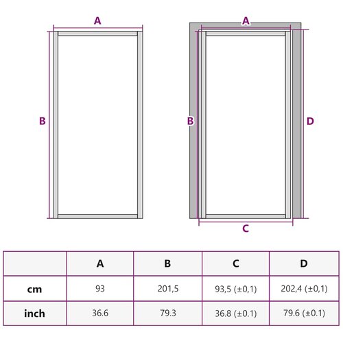  Unutarnja vrata 93 x 201,5 cm Bijela od mat stakla i aluminija Slike