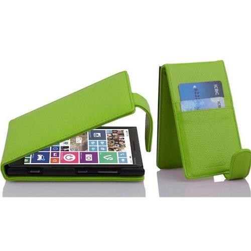 Cadorabo Ohi&scaron;je, združljivo z Nokia Lumia 929 / 930 v jabolčno zelena - Za&scaron;čitni ovitek v obliki flipa iz teksturiranega umetnega usnja, (20564308) Cene