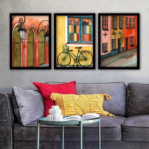 Wallity Set uramljenih slika 3SC_255218, 3 Dela Cene