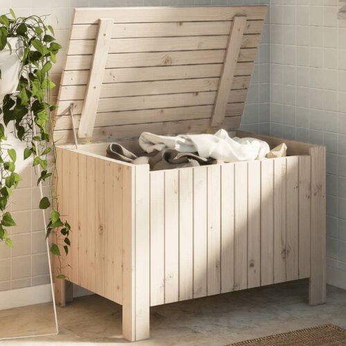 vidaXL Kutija za pohranu s poklopcem RANA 80x49x54 cm masivna borovina Cijene