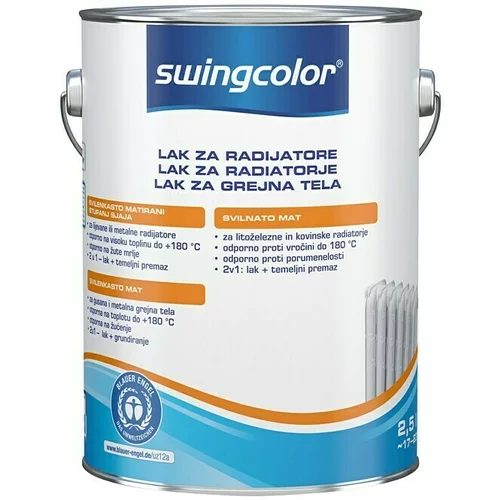 SWINGCOLOR Lak za radijatore (Bijele boje, 2,5 l, Svilenkasti mat)