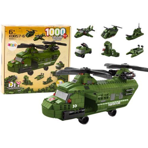  Vojnički konstrukcijski set Military - 1000 kom - zeleni Cijene