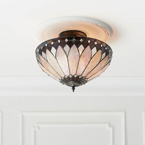 Endon 63978 - plafonski luster tiffany brooklyn 3xE27/60W/230V &amp;oslash; 40 cm Slike