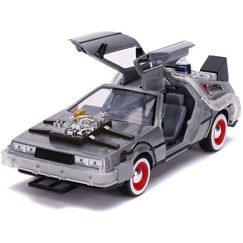  Auto DeLorean Povratak u budućnost 3 s osvjetljenjem, mjerilo 1:24 Slike