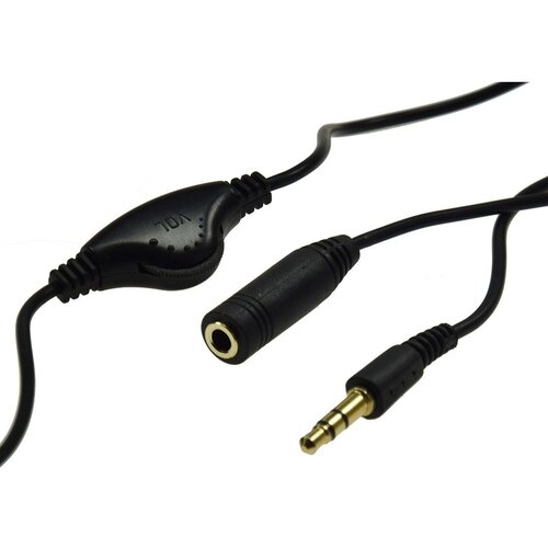 Ct Podaljšek za slušalke z nadzorom glasnosti 3,5 mm stereo jack 1 m Cene