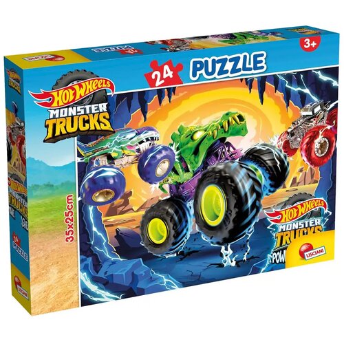 Lisciani Giochi Hot Wheels Monster kamioni 24-dijelni puzzle 35x25 cm - Lisciani Cene