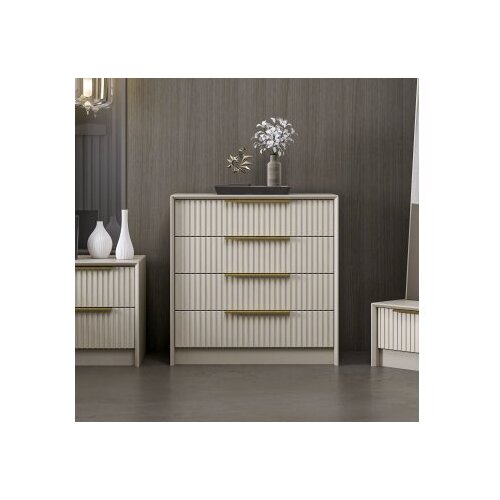 Woody Fashion Luxe 7939 Komoda Kale, Krem Slike