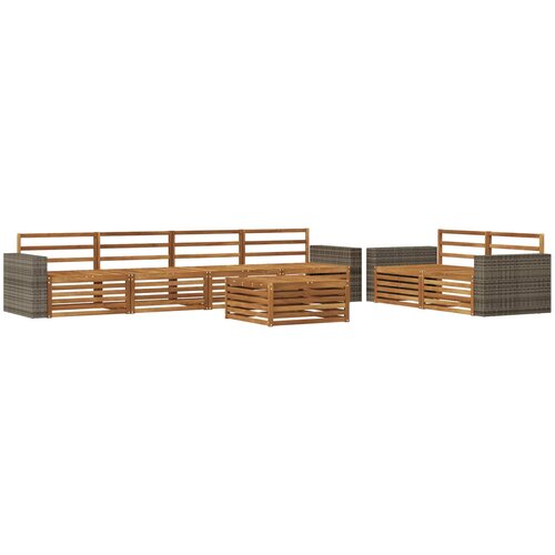vidaXL Zunanja garnitura za sedenje 7 pcs Naravna Masiven les akacije, (5000281234) Cene