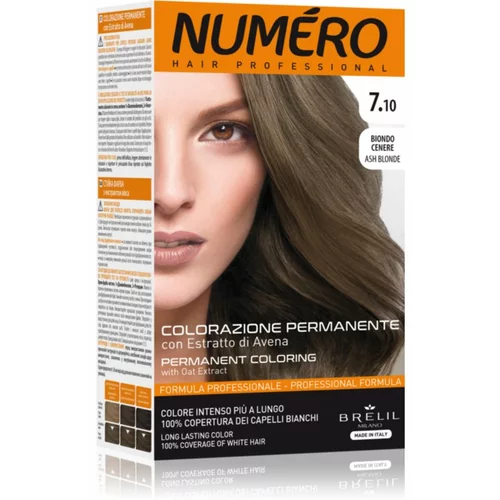 Brelil Numéro Permanent Coloring boja za kosu nijansa 7.10 Ash Blonde 125 ml