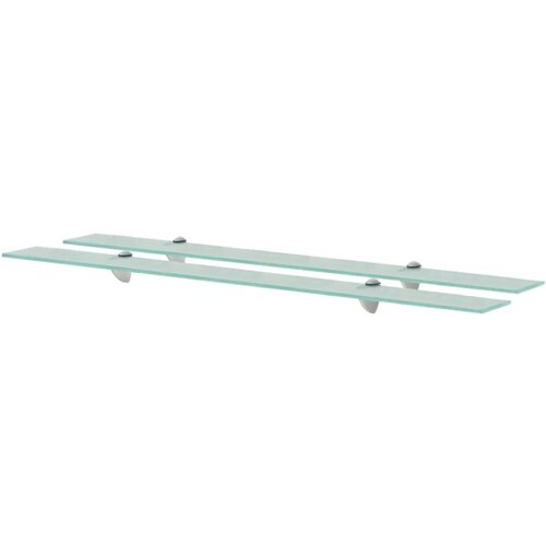 vidaXL Zidne police 2 kom staklene 100 x 20 cm 8 mm Cijene