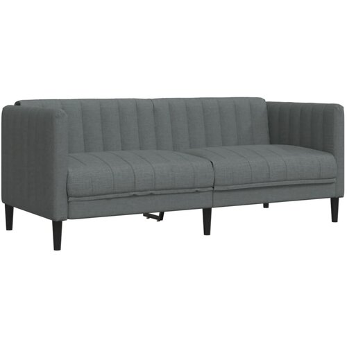  2-dijelni set sofa tamnosivi od tkanine Slike