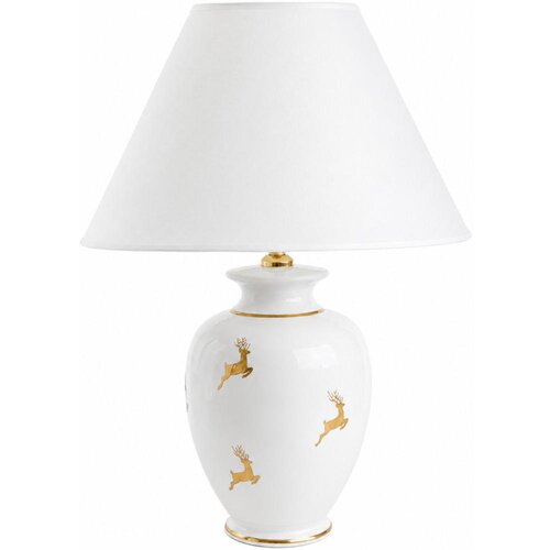  Kolarz 731.70W.150 - Stona lampa NONNA 1xE27/100W/230V jelenja bela/zlatna Slike