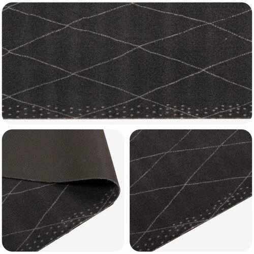  Kuhinjski Tepih antracit karirani 180 x 60 cm 100% poliamid - antracit karirani 60 x 180 cm Slike