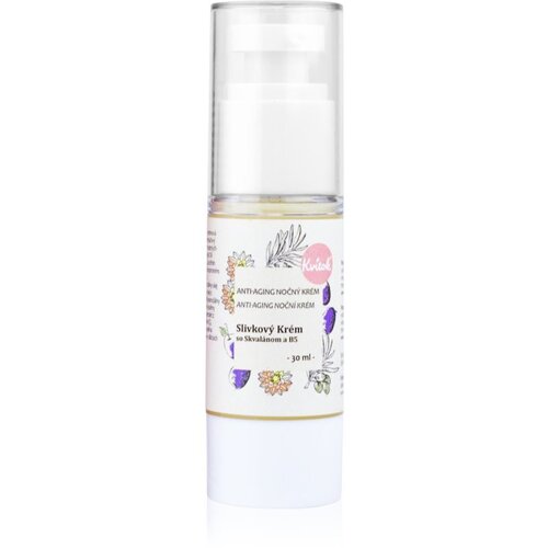 Kvitok Plum Cream with Squalene and Vitamin B5 krema za noć za zrelu kožu lica 50+ 30 ml Cijene