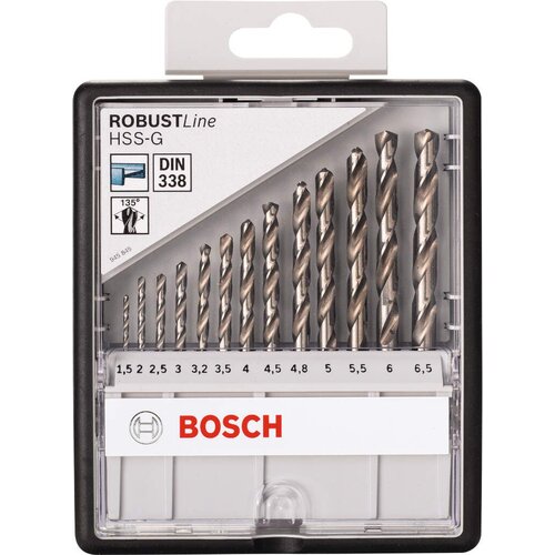 Bosch RobustLine 13 tlg. HSS-G 135° Bohr Cene