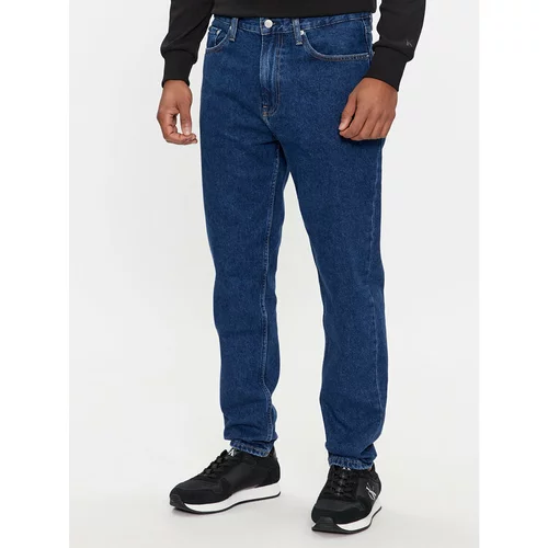Calvin Klein Jeans Jeans hlače J30J324561 Mornarsko modra Tapered Fit