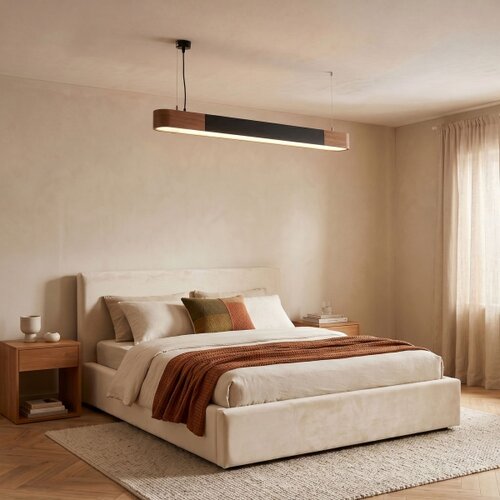 Brilagi LED luster na sajli GARDALINE LED/100W/230V hrast/crna Slike