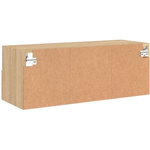  Zidni TV ormarić boja hrasta 80 x 30 x 30 cm konstruirano drvo Slike